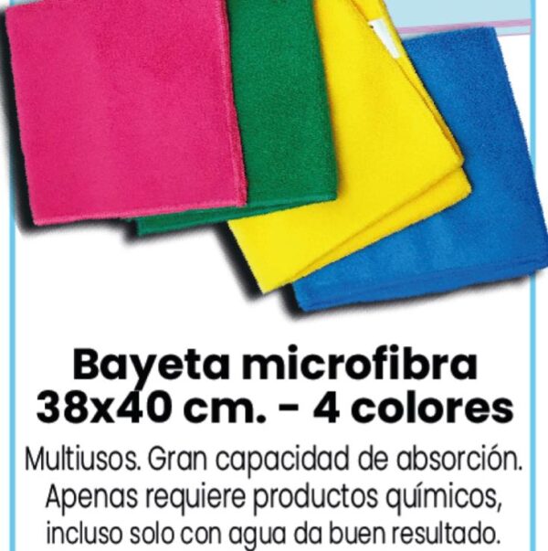 Bayeta microfibra 38x40cm paquete10uds Ressol - Imagen 2